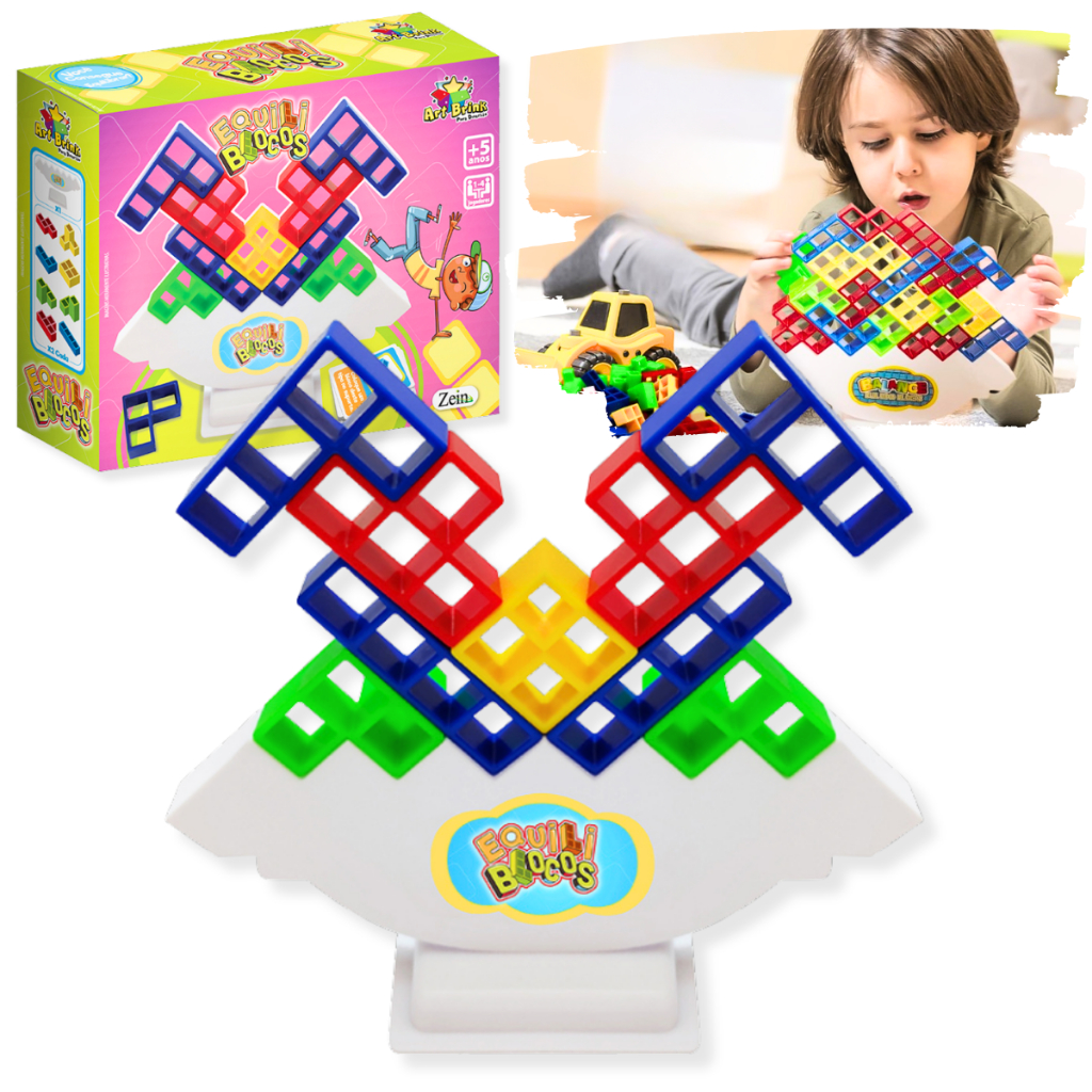Brinquedo Jogo Equilibrista Educativo Tetris Caiu Perdeu Envio Imediato em Oferta na Shopee