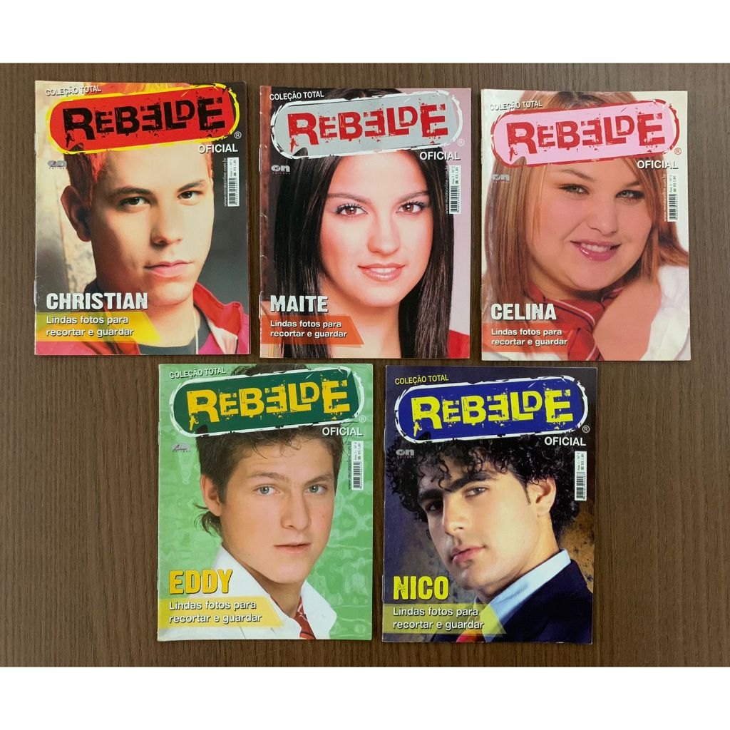 Mini revistas Coleção Total Rebelde Oficial - RBD