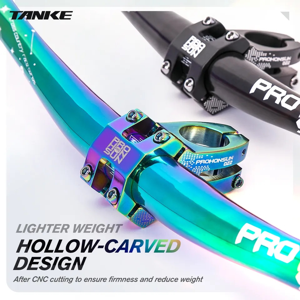 Mesa Curta 31.8mm MTB Bicicleta Haste CNC Guiador Riser 0 Graus RL XC DH AM BMX Enduro Peça Ciclismo