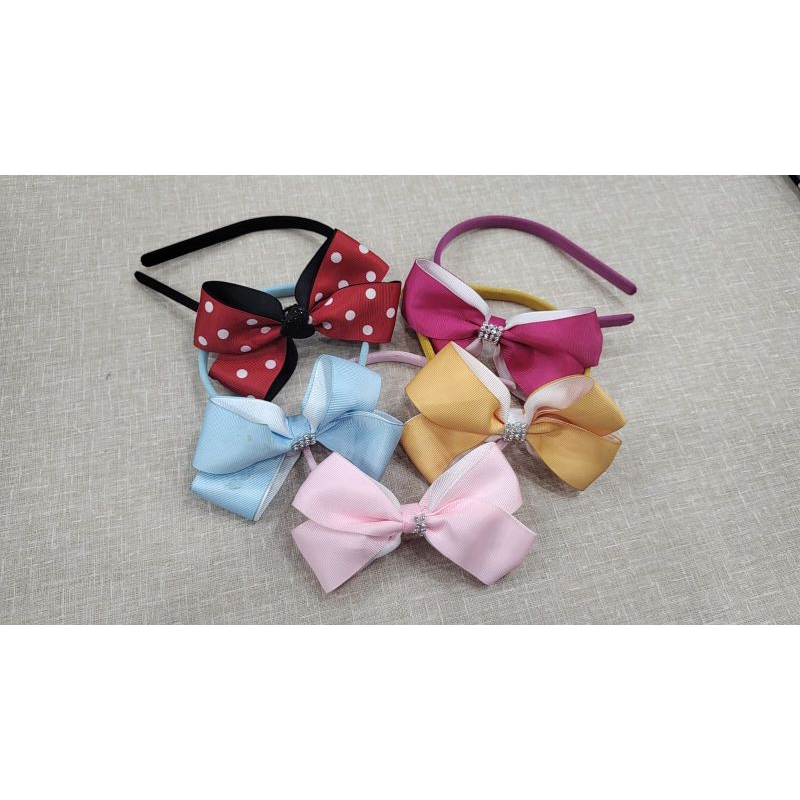 kit tiara com 5 laços