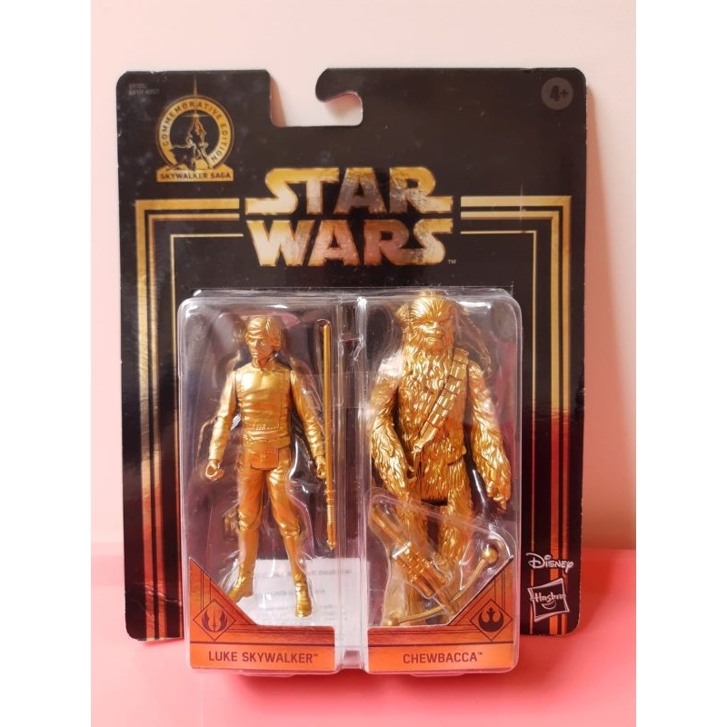 StarWars Commemorative Edition Skywalker Saga Gold Luke Skywalker & Chewbacca