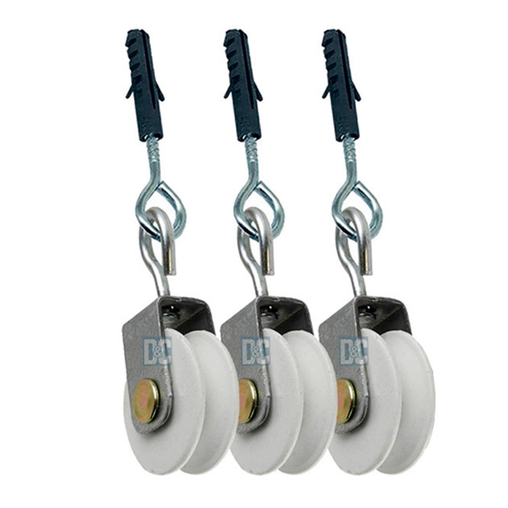 Roldana em Metal 4,8cm Para Varal De Teto Parede Apto Com Parafuso Reforçado em Oferta na Shopee