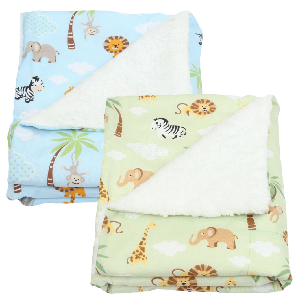 Manta de Bebê Sherpa 100% Algodão Estampada Para Menino e Menina em Oferta na Shopee