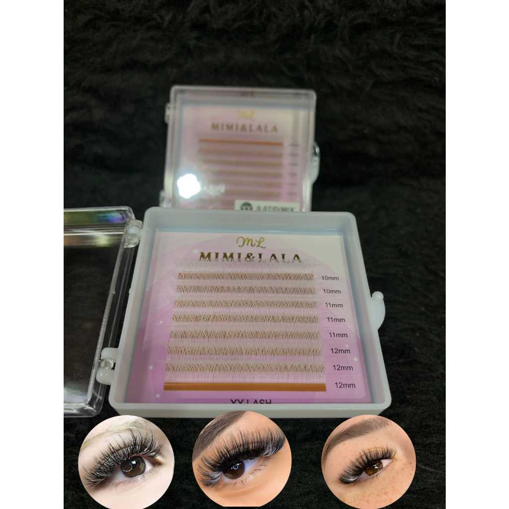 Cílios MIMI&LALA Y-Brasileiro Branco  Colorido Mix 10mm ao 12mm