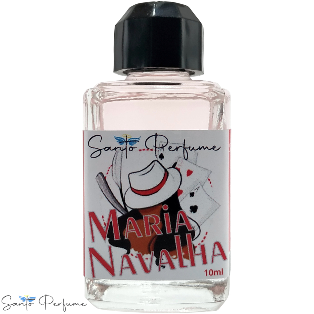 Perfume Maria Navalha 10ml da Santo Perfume para cortar, separar, apartar o mal que está dentro das pessoas