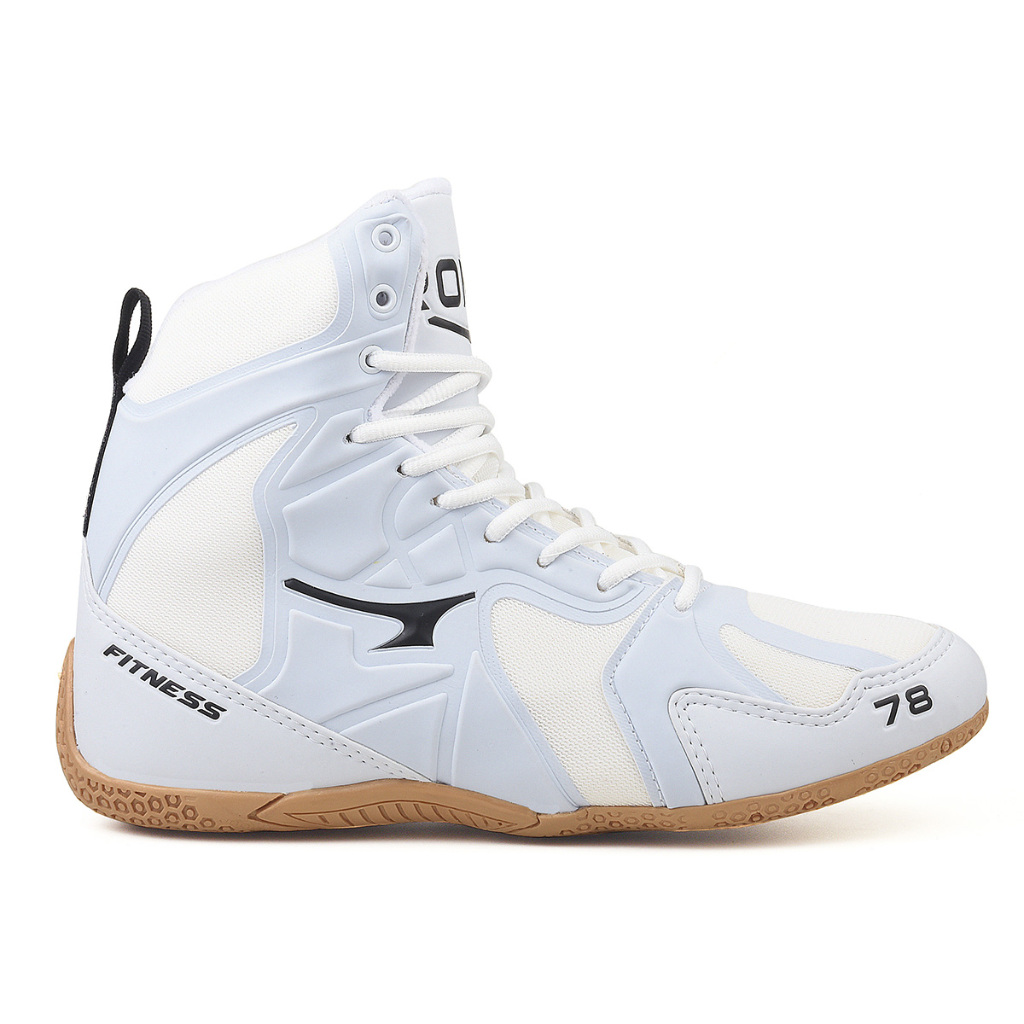 Tenis Roman R3 Cano Medio Acolchoado Sola Reto para Academia Branco