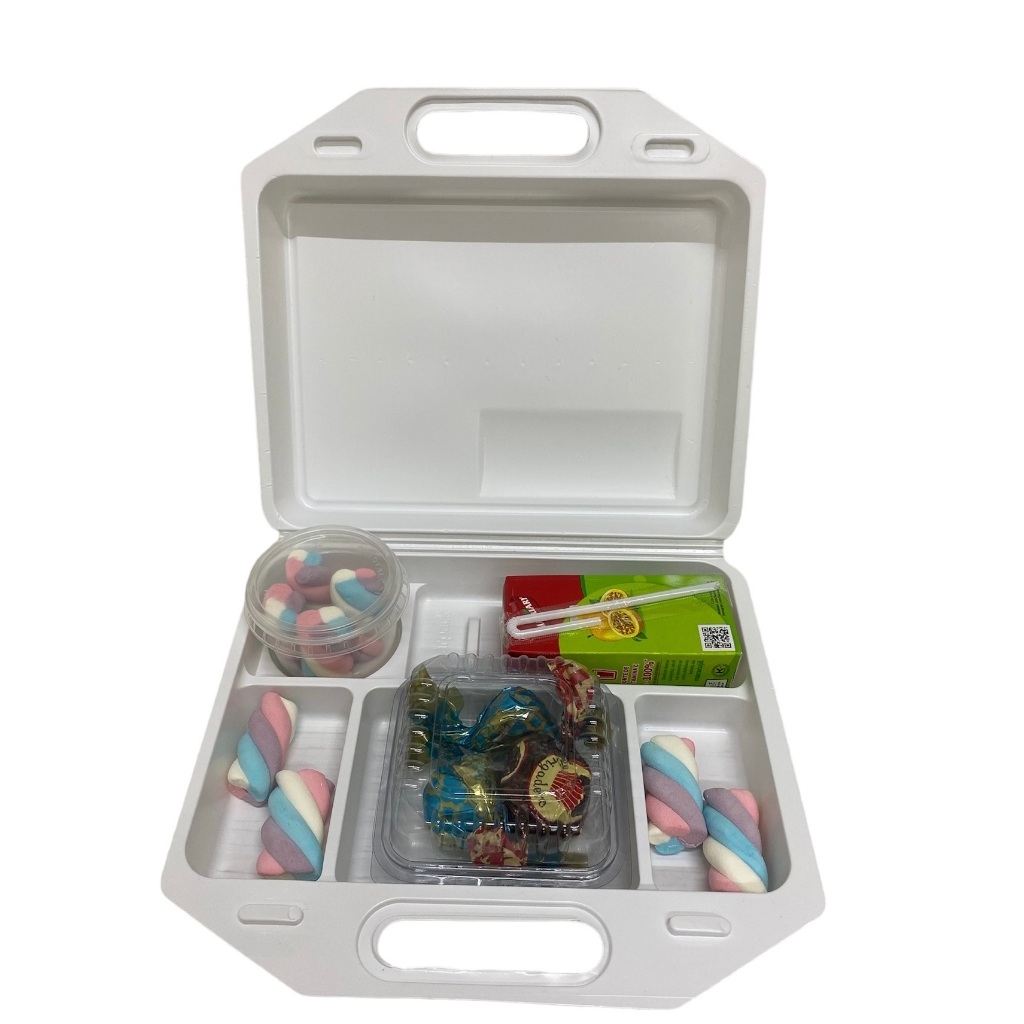 25un Maleta Kit Festa Escolar Lanches Mais Potes P/ Bolo Mais Brinde em Oferta na Shopee
