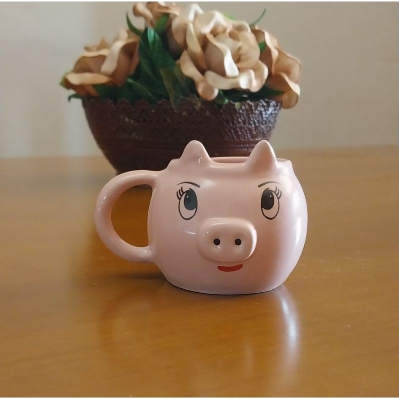 Xícara porquinho peppa pig 100ml de porcelana em Oferta na Shopee