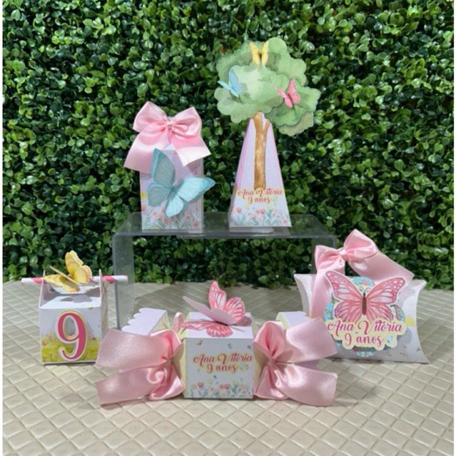 Personalizados Jardim - Jardim Encantado - Jardim Borboletas - Lembrancinhas - kit festa - festa infantil- PEGUE E MONTE