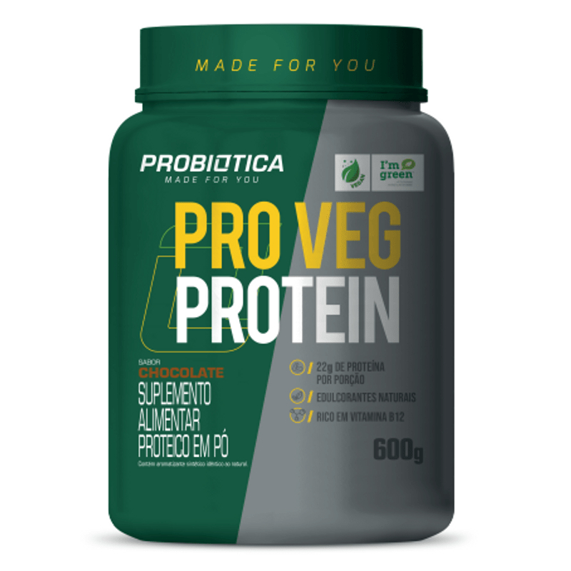 Whey Protein Vegano Pro Veg Protein 600g Probiótica