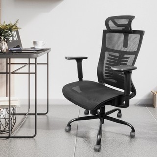 Cadeira de Escritorio Ergonomica Preta em Tela Mesh Cadeira de Escritório Ergonômica, Cadeira de Malha Com Encosto Alto