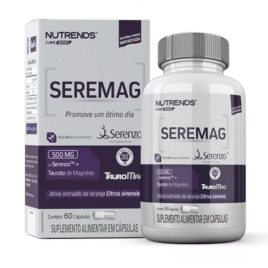 Seremag Serenzo 500mg + Taurato De Magnésio - 60 Cápsulas - Nutrends - Health