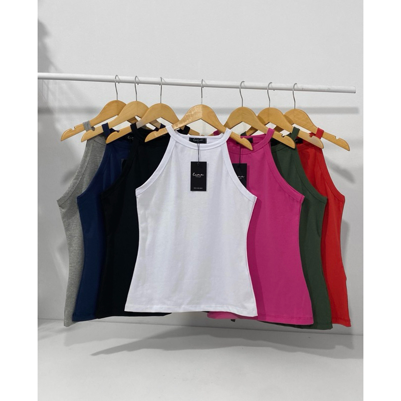 Blusa Golinha Alta Algodão Lisa Basica Regata em Oferta na Shopee