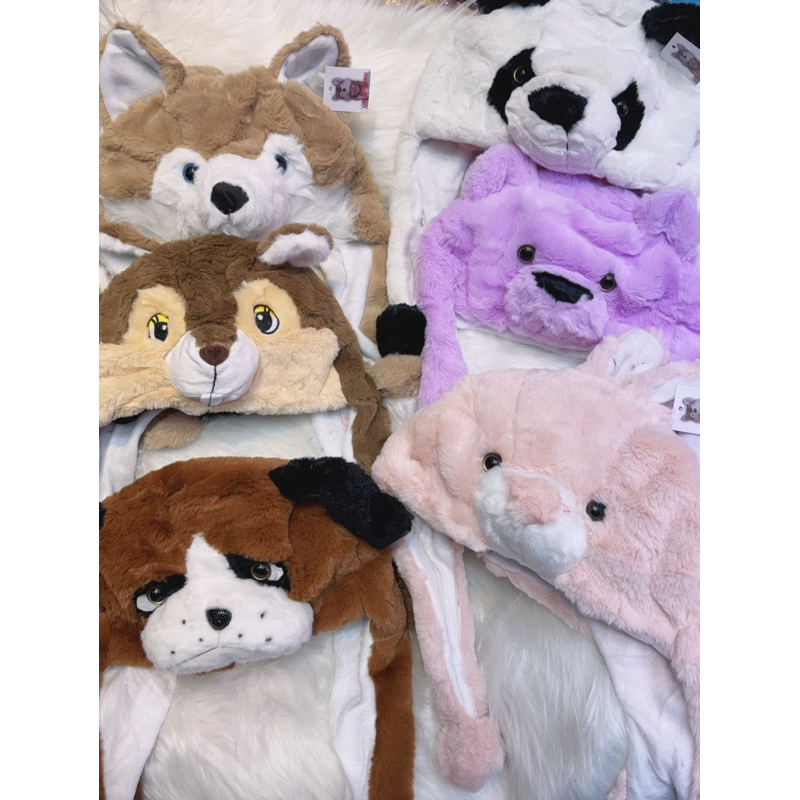 Touca Infantil menino menina Bichinhos Pelúcia Inverno Pelúcia Gorro de Bichinho muito bonitinho