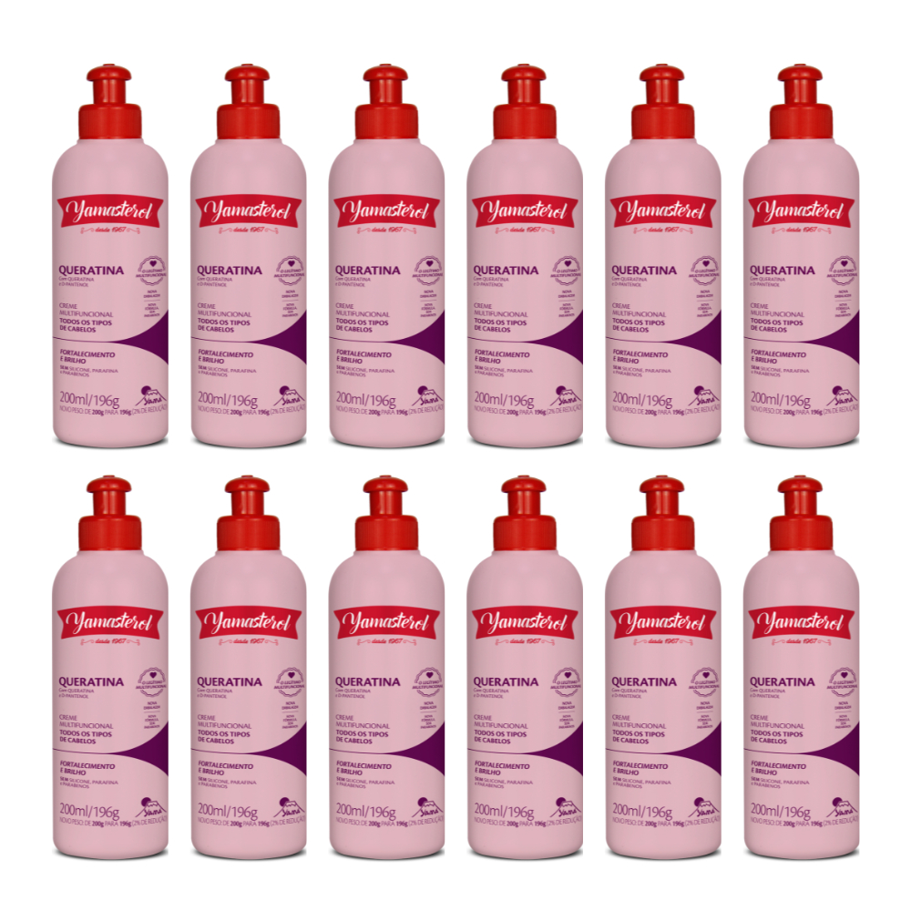 Yamasterol Creme Multifuncional com Queratina 200g (Kit C/12) - Perfumaria em Casa
