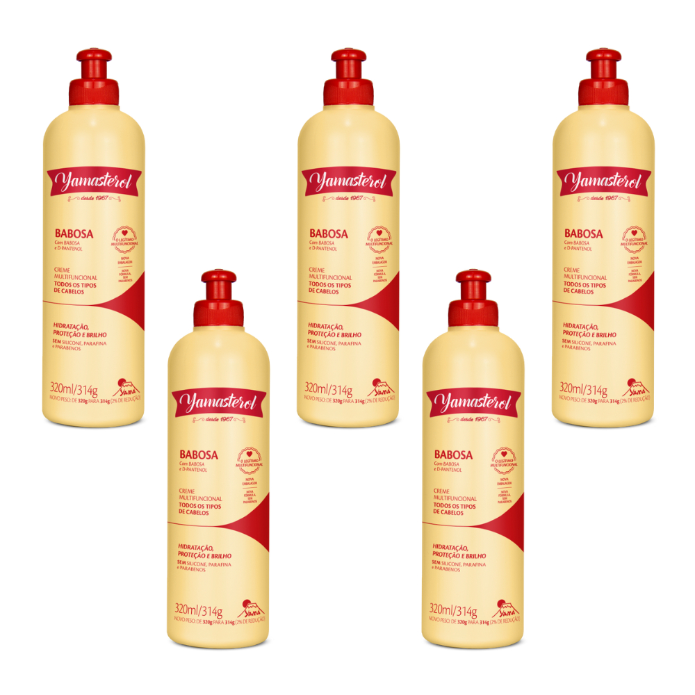Yamasterol Babosa E D-Pantenol 320g (Kit C/05) - Perfumaria em Casa