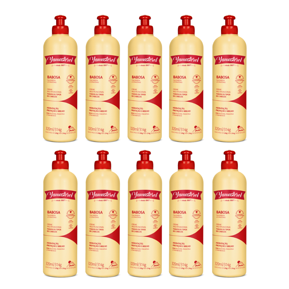 Yamasterol Babosa E D-Pantenol 320g (Kit C/10) - Perfumaria em Casa
