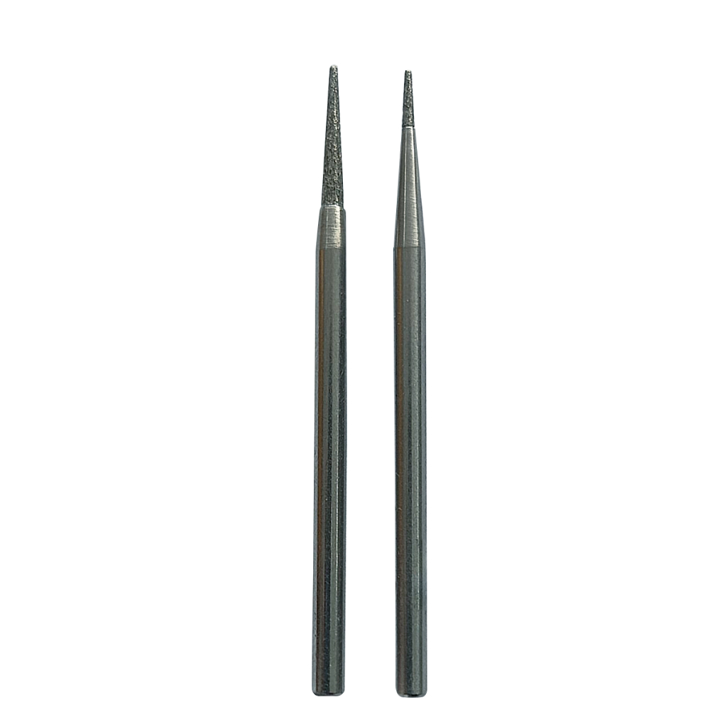 Kit 2 Brocas Diamantadas - Fina e Ultrafina para Fresa Dremel Mini Retifica [ PM 700 PM 710 ] - Manicure Alongamentos