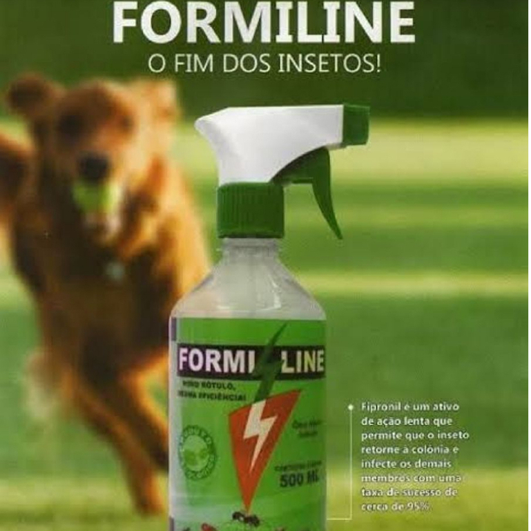 Formiline Spray 500ml Cupins Formigas Baratas Pulgas Carrapatos Aranhas Formi Line