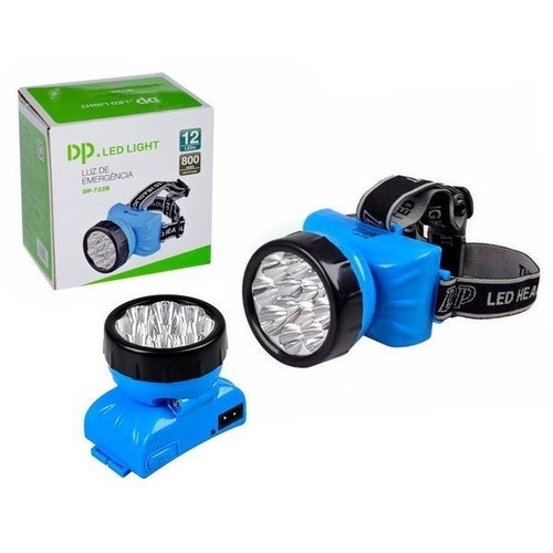 Lanterna De Cabeça 12 Leds Recarregável Dp 722b Caça Pesca em Oferta na Shopee