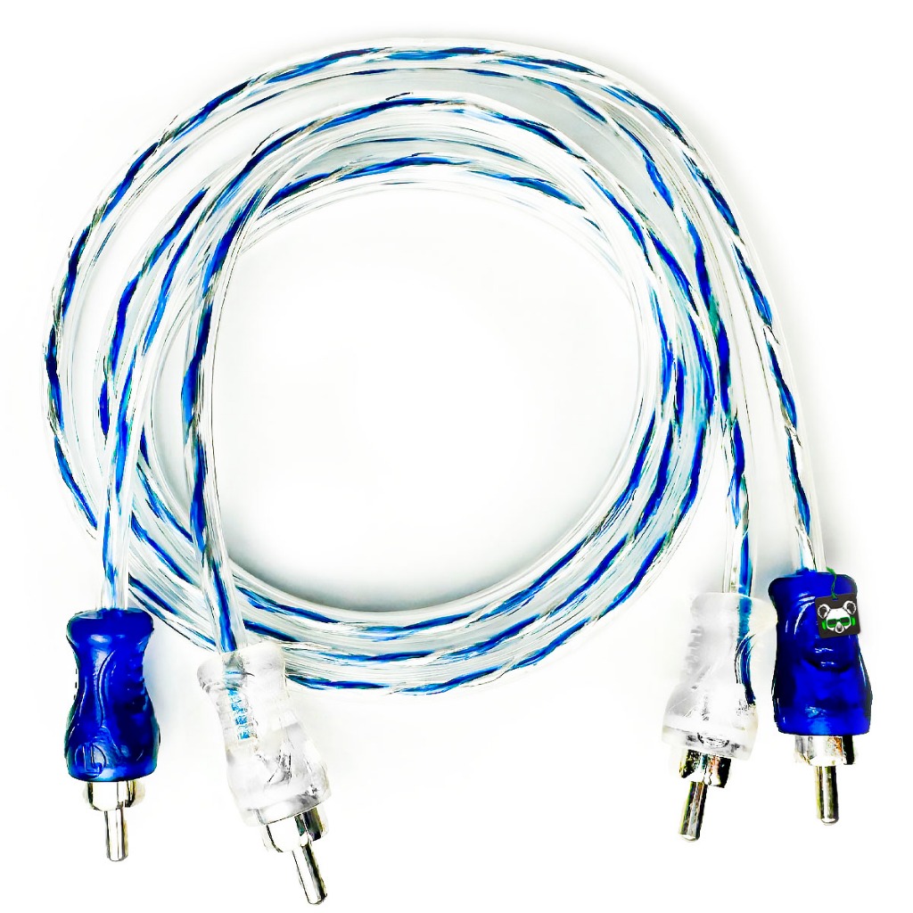 Cabo Rca Injetado Blindado 1 Metro Dupla Blindagem 4mm Svart