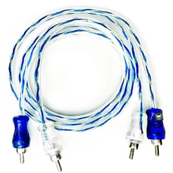 Cabo Rca Injetado Blindado 1 Metro Dupla Blindagem 4mm Svart