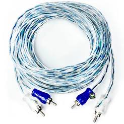 Cabo Rca Injetado Blindado 5 Metros Dupla Blindagem 4mm Svart