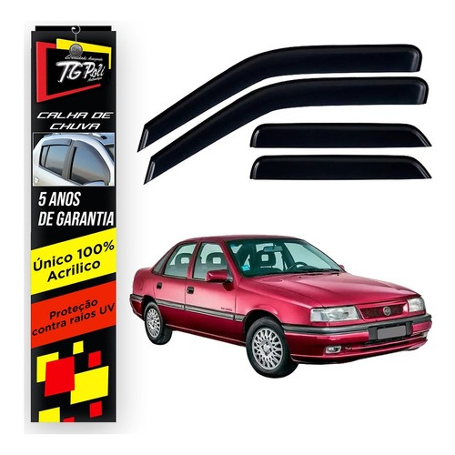 Calha De Chuva Defletor Acrilico Fume Gm Vectra 93/96