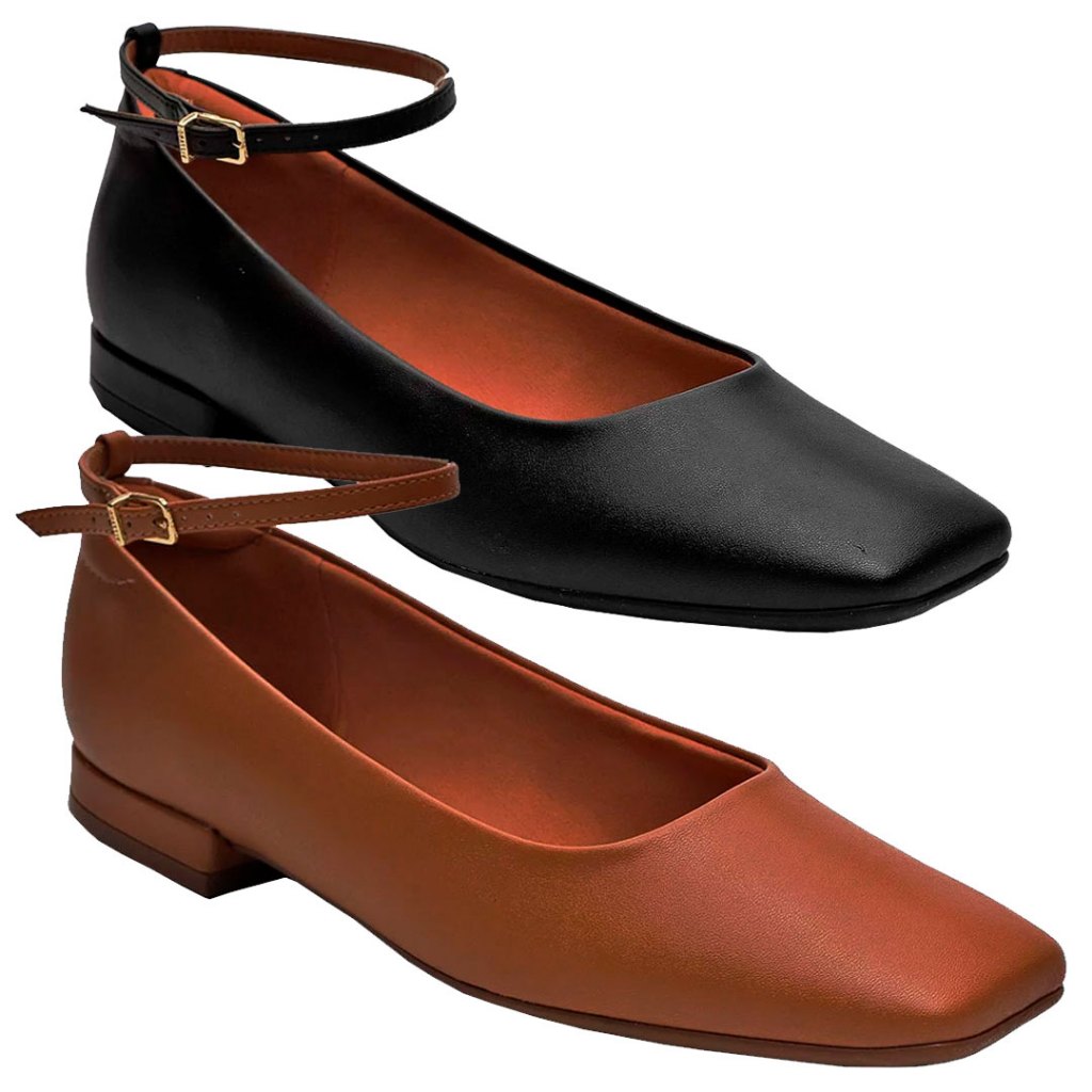 Sapatilha Vizzano Fivela Tornozelo Salto Baixo Feminina 1427101 - Women Shoes