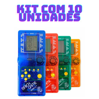 Kit com 10 Super Mini Game Retro Brinck Game Portátil 9999 jogos
