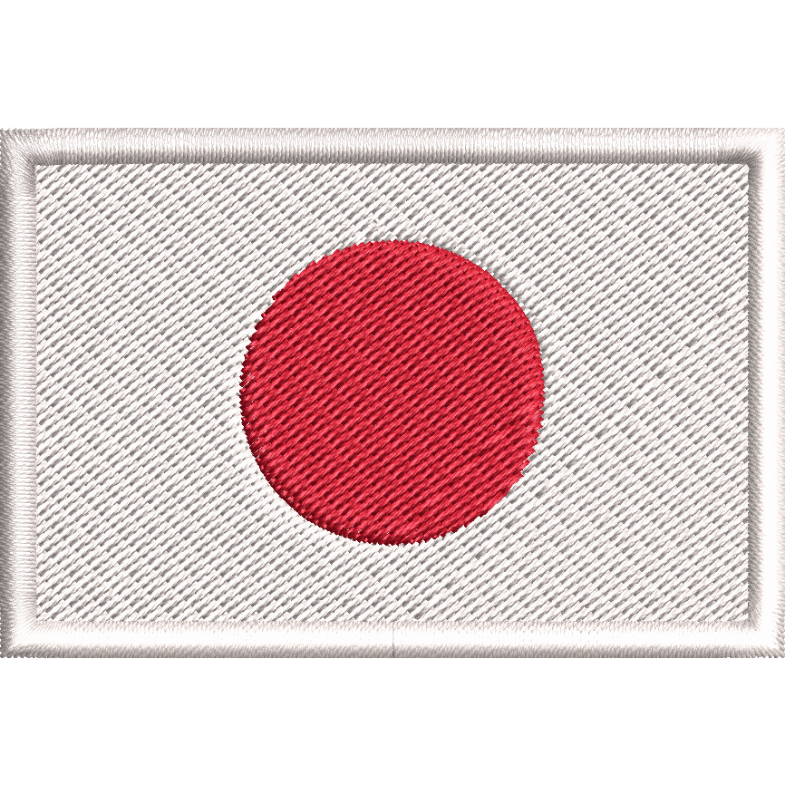 patch bordado bandeira japão marinha japonesa termocolante ou velcro