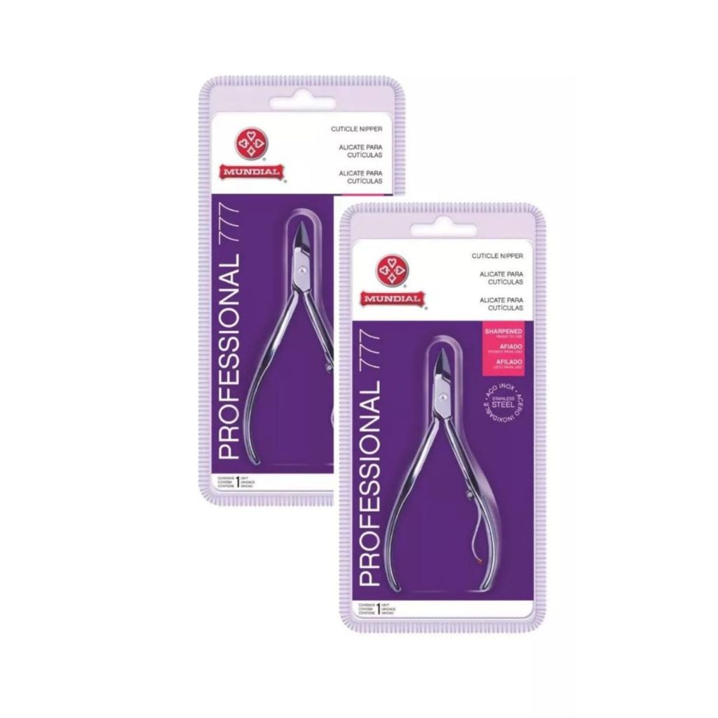 Mundial 777: KIT 2 Alicates de Cutícula Profissional