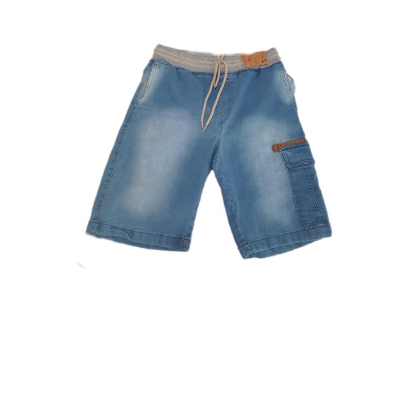 bermuda Jeans Masculina Lycra Elastano Plus Size tamanho
