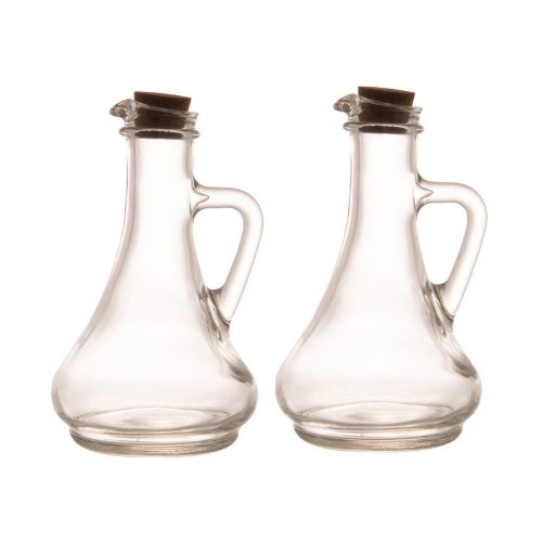 2 Galheteiros Garrafas Vidro Para Óleo Vinagre Azeite 250ml - Artigos de Cozinha