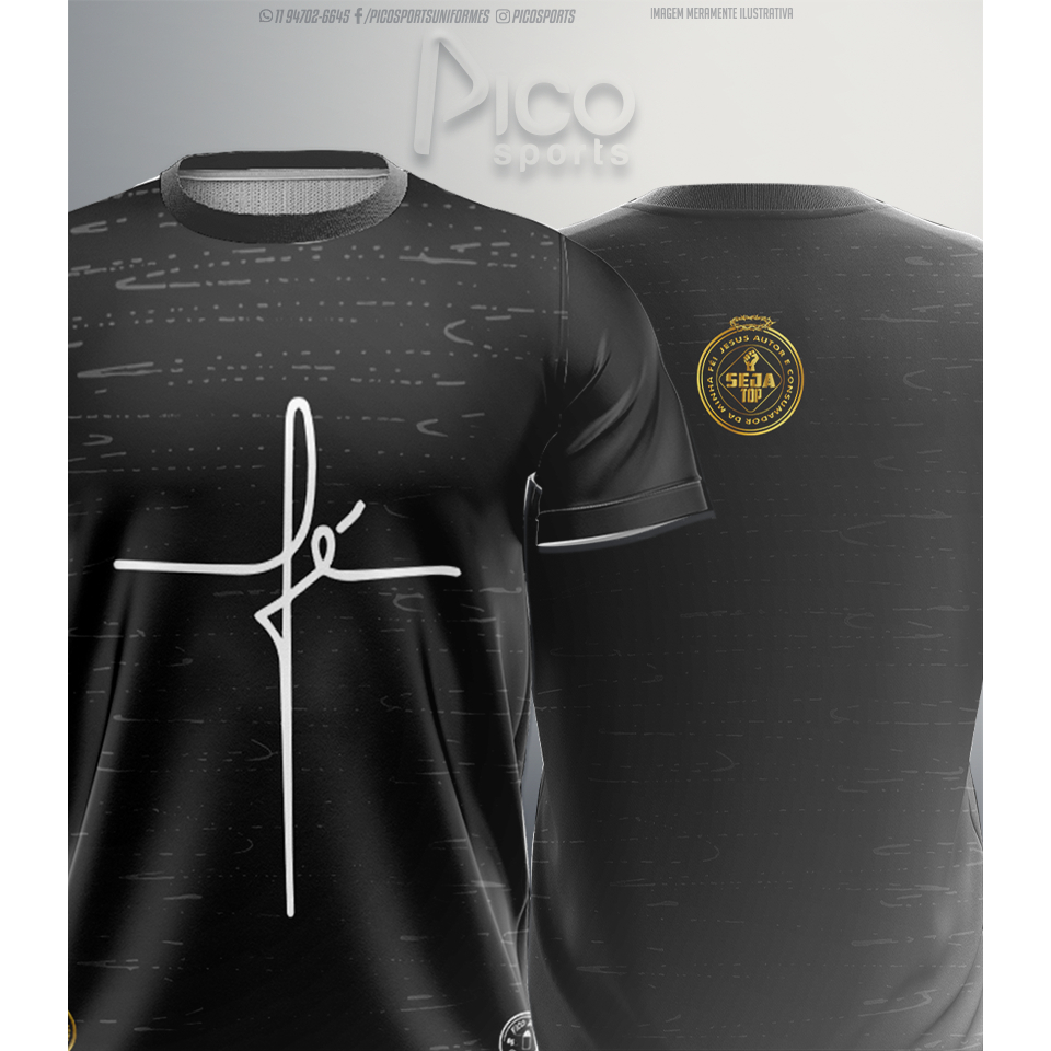 CAMISETA EVANGÉLICA FÉ PONTILHADA
