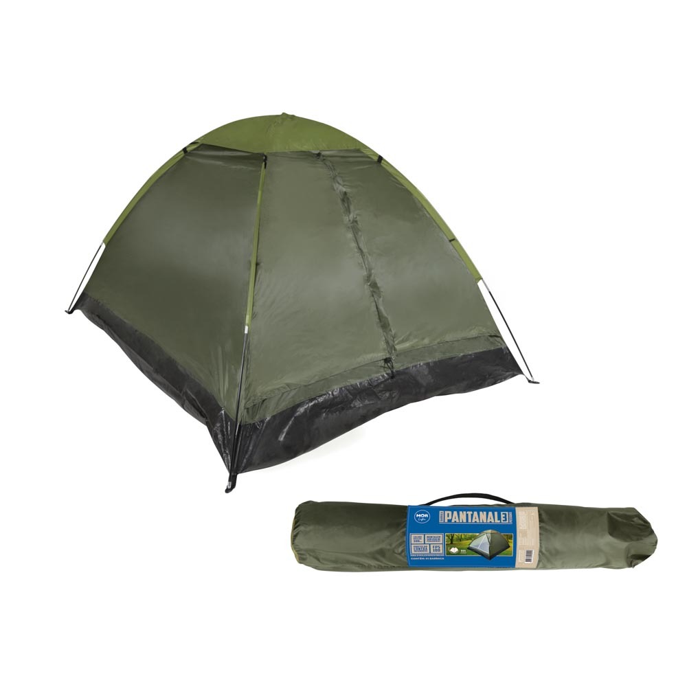 Barraca Camping 3 Pessoas Mor PantanaL A Prova D´Água Tenda Impermeável Acampar Dormir Pesca Retiro