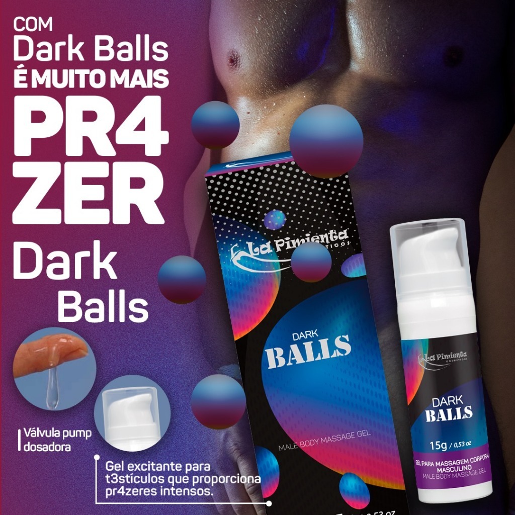 DARK BALLS GEL EXCITANTE MASCULINO SENSIBILIZANTE PARA TESTÍCULOS SEXSHOP PRODUTOS ERÓTICOS