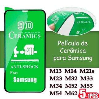 Película Cerâmica 9D 3D Samsung Gel Hidrogel Flexível M13 M14 M23 M21S M32 M33 M34 M52 M5…
