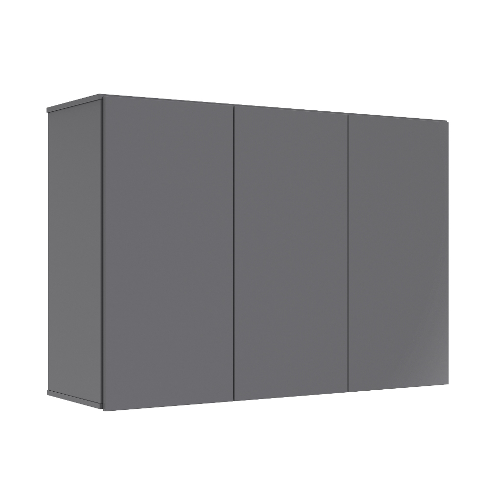 Armário Aéreo Flutuante EJ Móveis 3 Portas Para Quarto Ou Cozinha - Várias Cores