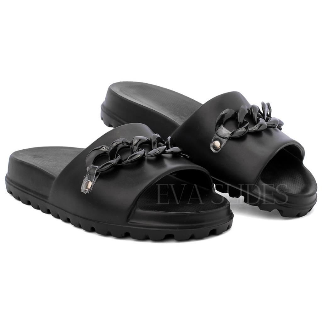 Chinelo Slide com corrente Nuvem Leve Macio Confortável 100% em EVA