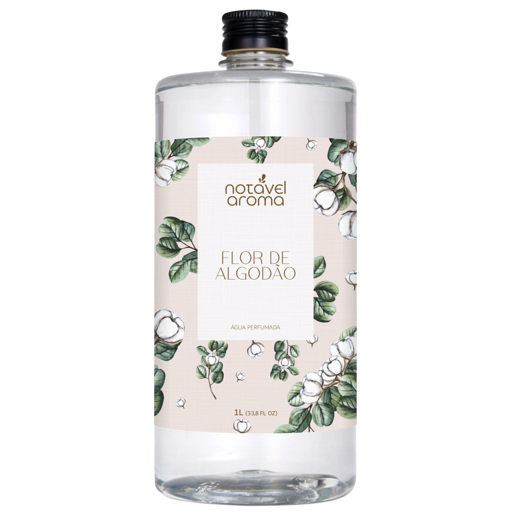 Refil Agua Perfumada Para Tecidos Flor de Algodao 1L - Notavel Aroma
