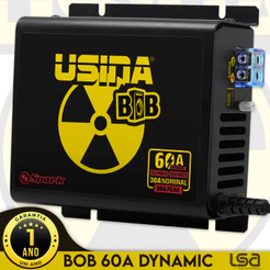 Fonte 60 Amperes Caixas BOB Usina Bivolt Automático Fonte Som Automotivo