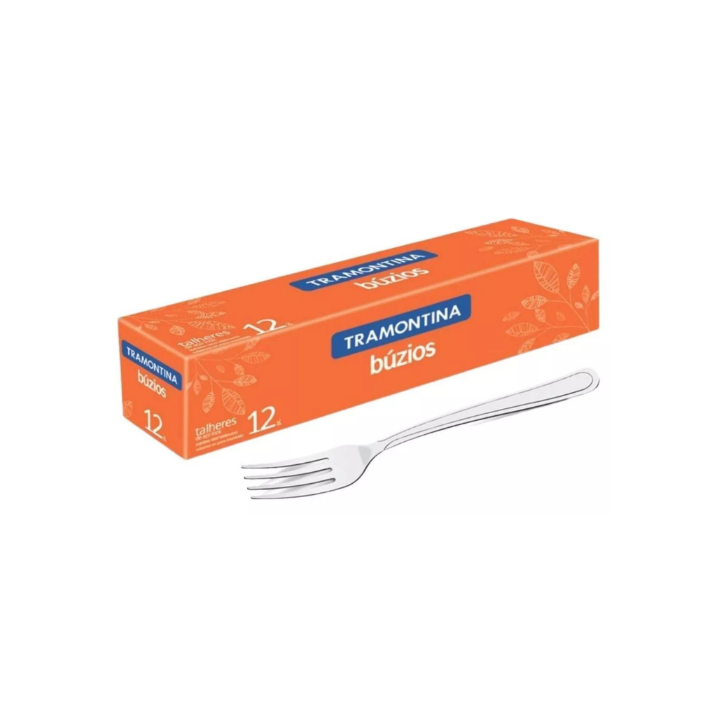 Kit 12 Garfos Para Sobremesa Aço Inox Búzios Tramontina em Oferta na Shopee