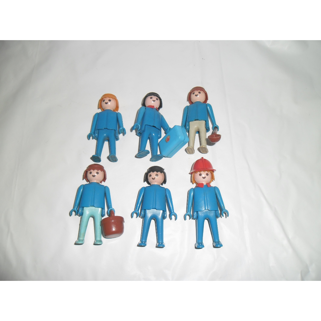 Lote Antigo Boneco Cavalo Canoa Trator Playmobil Anos 70 - Trol