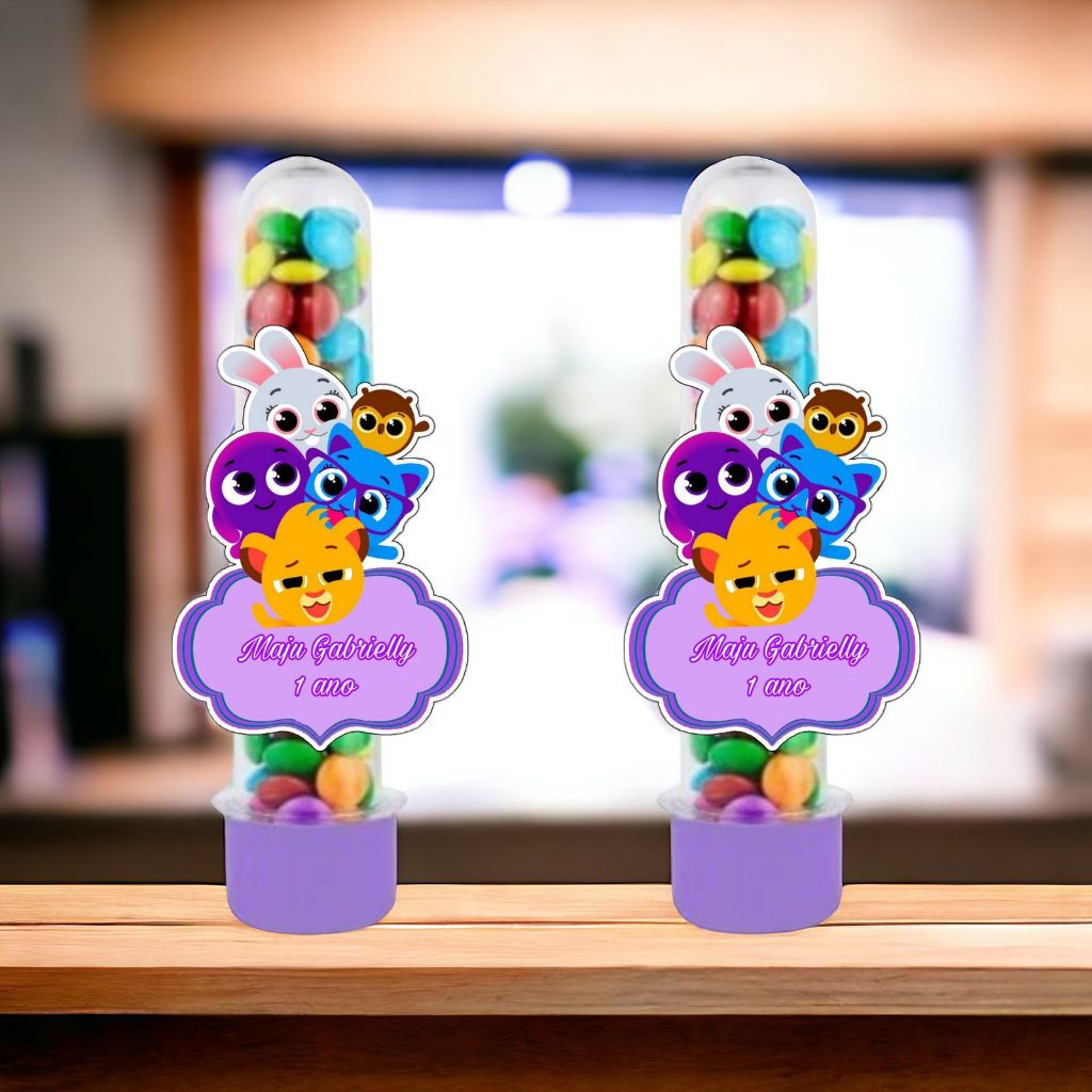 15 Tubetes 3D Personalizados No Tema Bolofofos