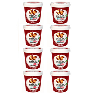 Kit 08x Pasta de Amendoim Manicrem Chocolate - 500g em Oferta na Shopee