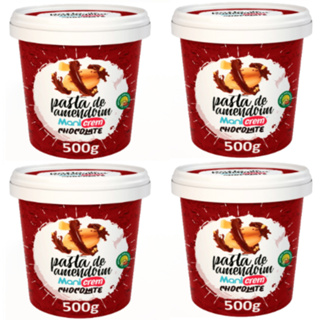 Kit 04x Pasta de Amendoim Manicrem Chocolate - 500g em Oferta na Shopee