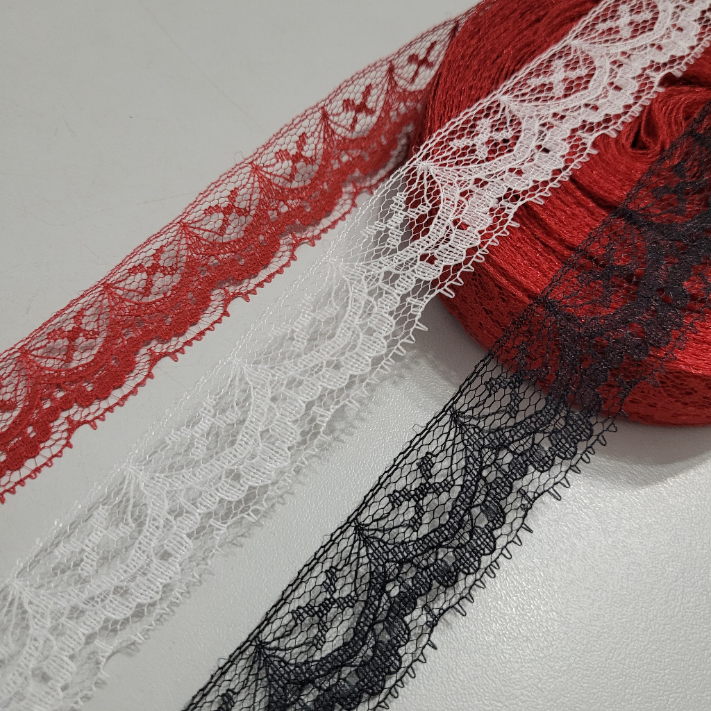 Renda 2,5cm Armarinho Artesanato Lingerie Decoração Bonecas Toalhas Enfeites Rendinha