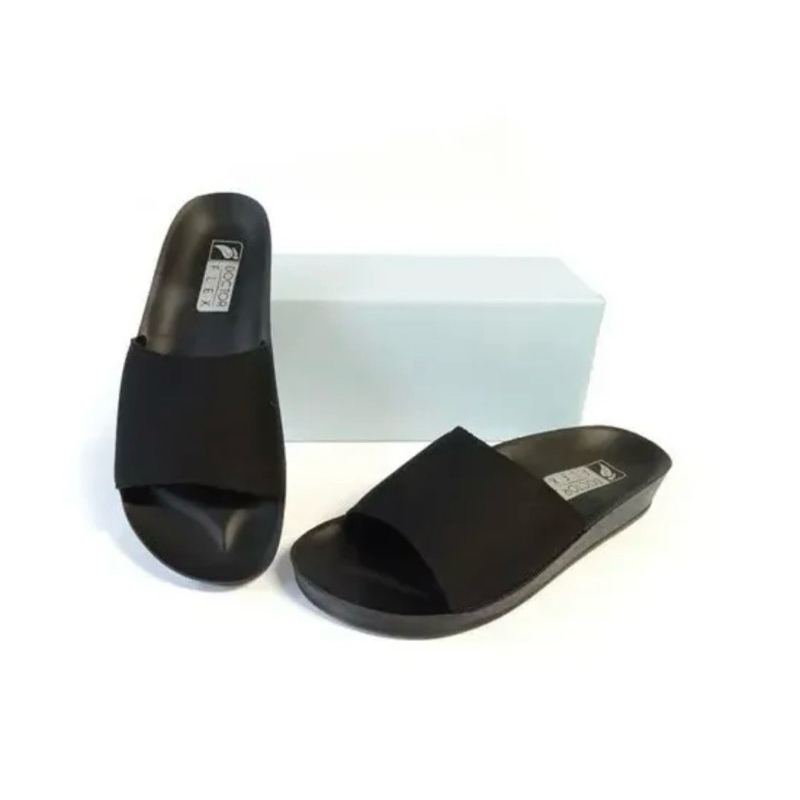 SANDALIA EM NEOPRENE PRETA - DOCTOR FLEX