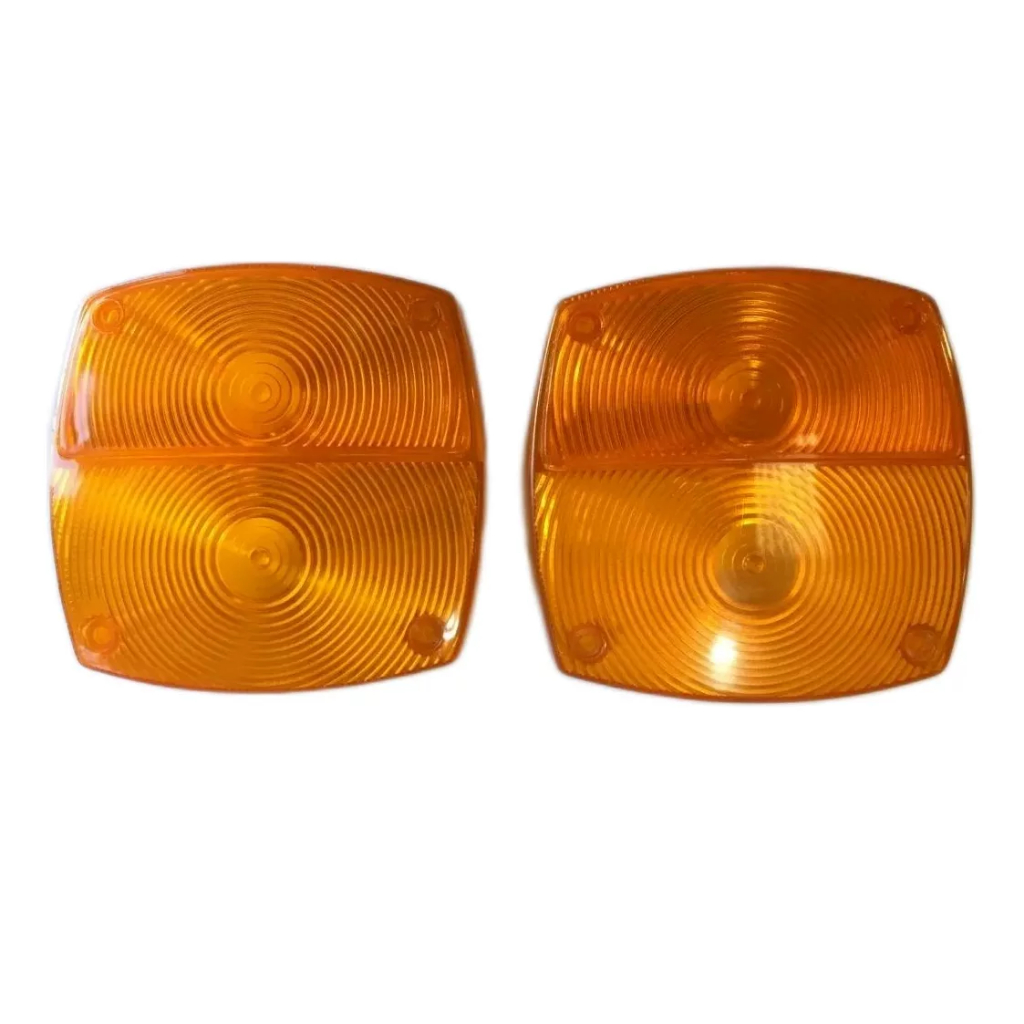 Par Lente Lanterna Traseira Adaptação Laranja Engesa 20cm x 20cm